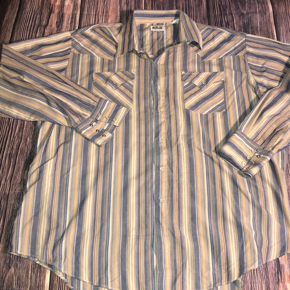 Men’s Western Vintage Pearl-Snap Ely Cattle-man